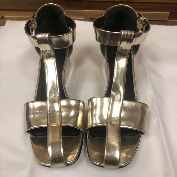 Celine Metallic Wedge Sandals - Picture 10 of 10